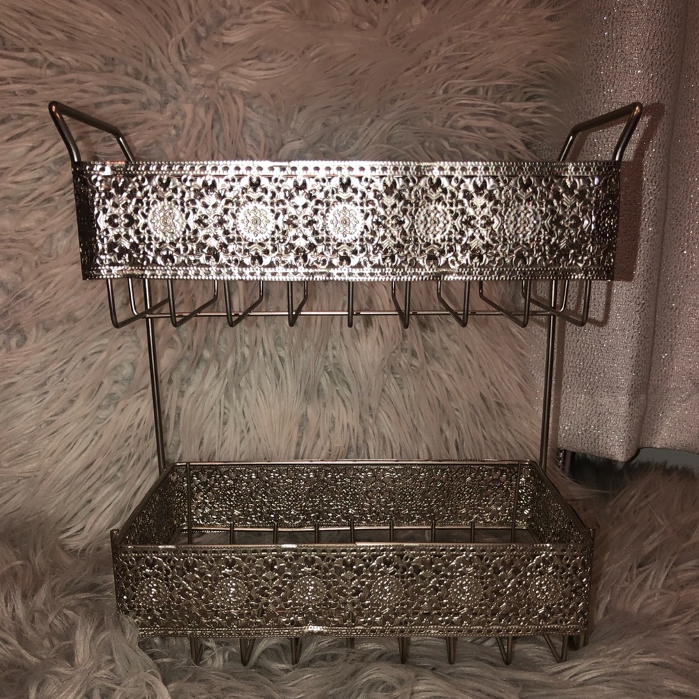 Vintage metal shelves